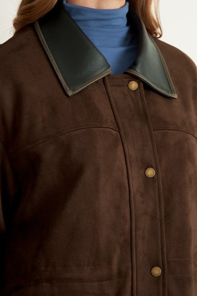 CHAQUETA TIPO BARBOUR CAFE  NICOPOLY - 6
