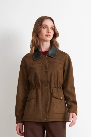 CHAQUETA TIPO BARBOUR MOCCA NICOPOLY - 5