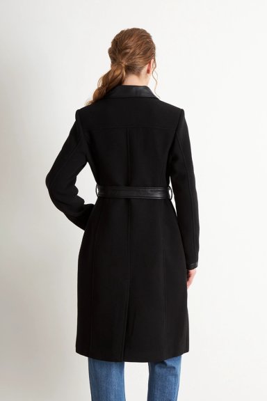 ABRIGO CUELLO CAMISERO NEGRO NICOPOLY - 4