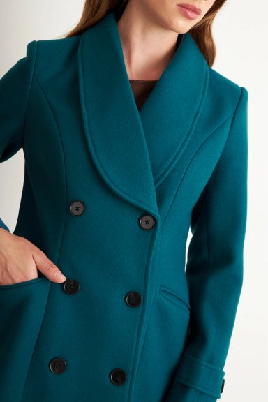 ABRIGO SOLAPA REDONDA VERDE PETROLEO NICOPOLY - 6