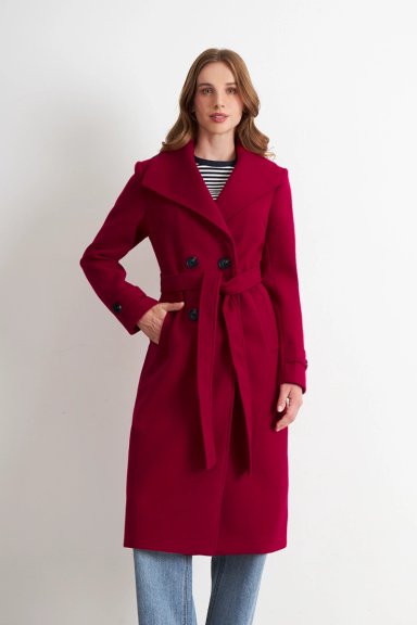 ABRIGO LARGO LAZO ROJO NICOPOLY - 1