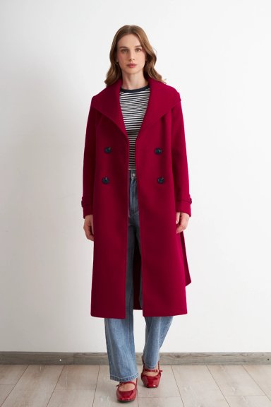 ABRIGO LARGO LAZO ROJO NICOPOLY - 2
