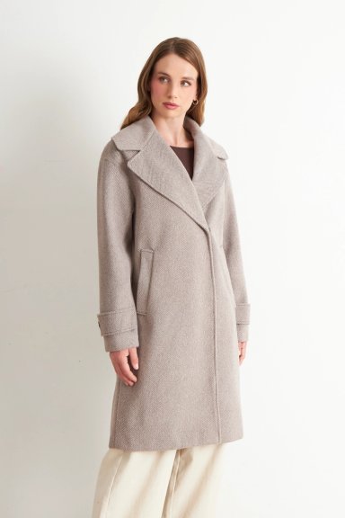 ABRIGO LANILLA CON SOLAPA KHAKI NICOPOLY - 3