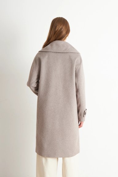 ABRIGO LANILLA CON SOLAPA KHAKI NICOPOLY - 4