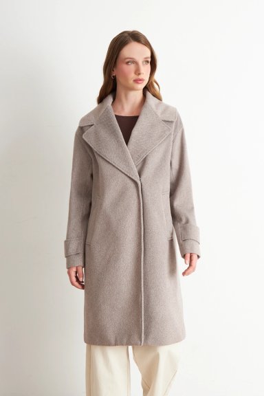 ABRIGO LANILLA CON SOLAPA KHAKI NICOPOLY - 5