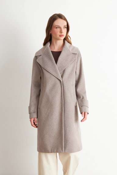 ABRIGO LANILLA CON SOLAPA KHAKI NICOPOLY - 5
