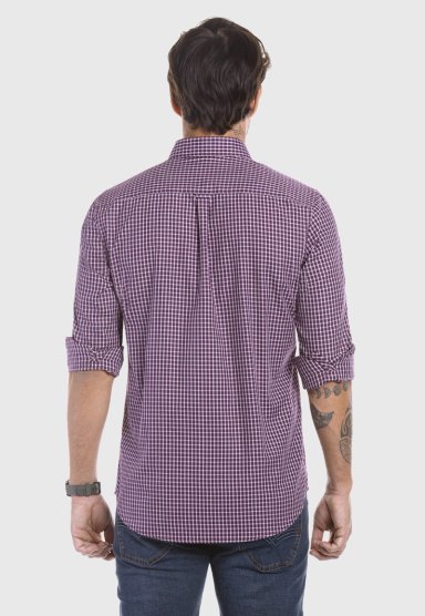 CAMISA CHECKERED  VIRGINA F PURPLE - 3