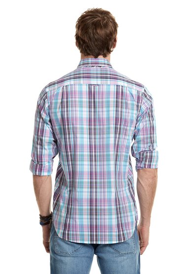 CAMISA CHECKERED COLOR FJ PINK - 3