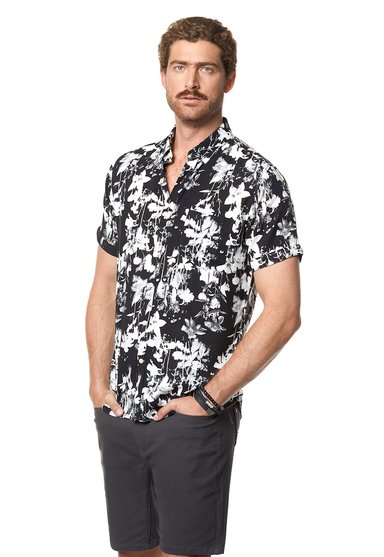 CAMISA ESTAMPADA OREGON FJ BLACK - 1