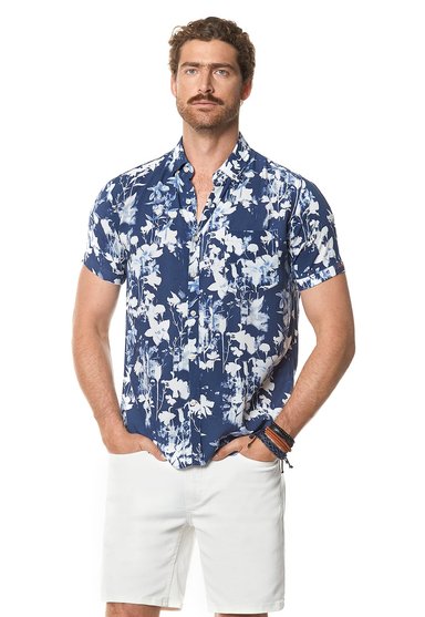 CAMISA ESTAMPADA OREGON FJ BLUE - 1