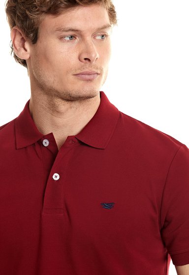 POLERA POLO BÁSICA BURGUNDY - 4