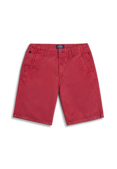 BERMUDA GARMENT DYED F RED - 1
