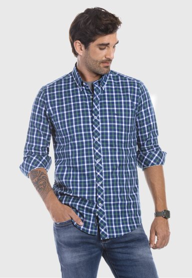 CAMISA CHECKERED MADISON F GREEN - 1