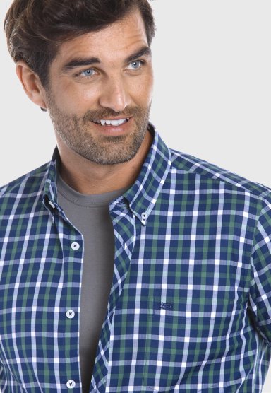 CAMISA CHECKERED MADISON F GREEN - 4