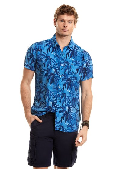 CAMISA ESTAMPADA SAFARI FJ INDIGO - 1