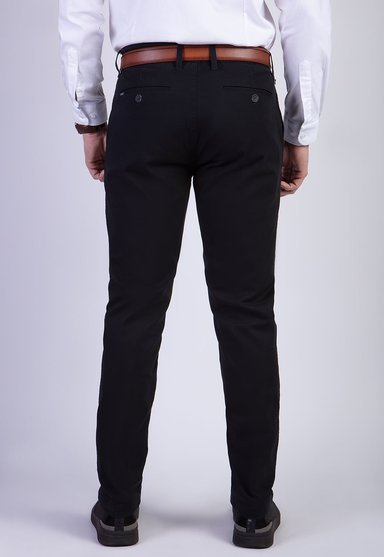 PANTALÓN ALGODÓN HOMBRE FEROUCH BLACK 206003X0016 TWILL SLIM L/33 - 2
