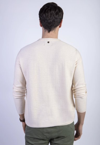 SWEATER BARLETT FJ SAND MELANGE - 2