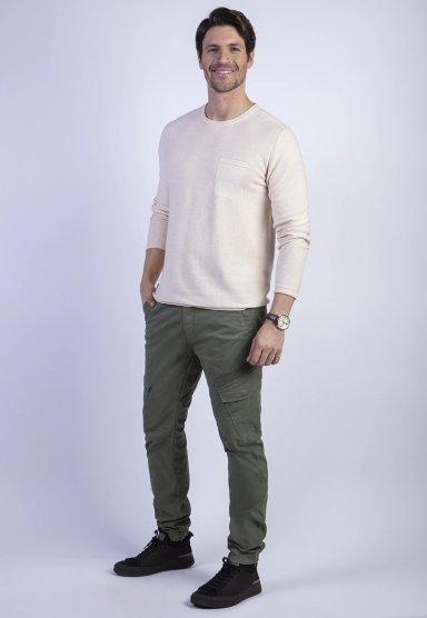 SWEATER BARLETT FJ SAND MELANGE - 3