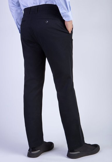 PANTALON L/31 TWILL WITHOUT PLEATS BLACK - 2