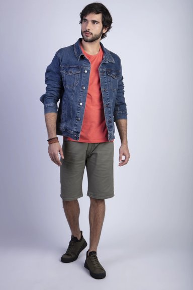 CHAQUETA BASIC DENIMFJ NAVY - 3
