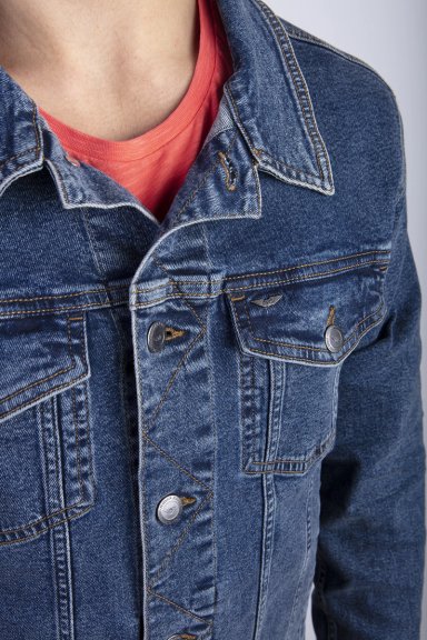 CHAQUETA BASIC DENIMFJ NAVY - 4