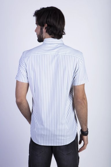 CAMISA LISTADA LANCASTER F GREEN - 2
