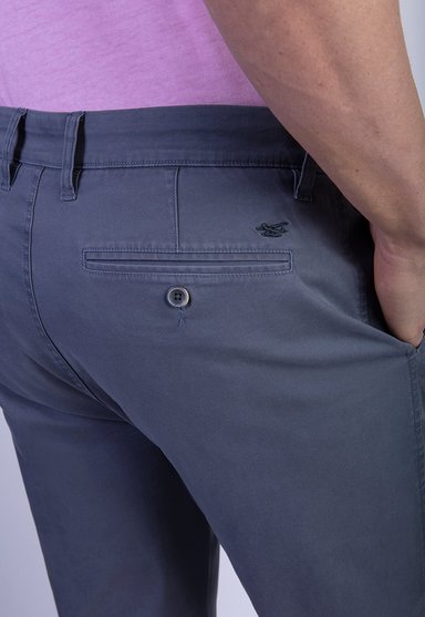 PANTALÓN ALGODÓN HOMBRE FEROUCH GRIS 206001X0107 TWILL METAL WITHOUT PLEATS L/33 - 4