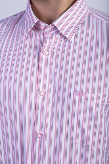 CAMISA LISTADA LANCASTER F RED - 4