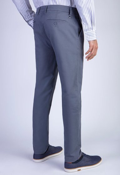 PANTALÓN ALGODÓN HOMBRE FEROUCH GRIS 206002X0107 TWILL METAL SLIM L/31 - 2