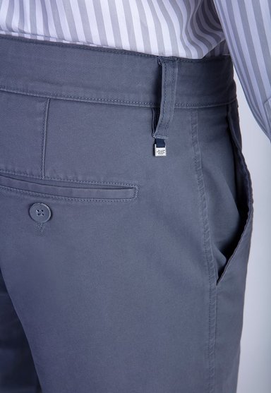 PANTALÓN ALGODÓN HOMBRE FEROUCH GRIS 206002X0107 TWILL METAL SLIM L/31 - 4