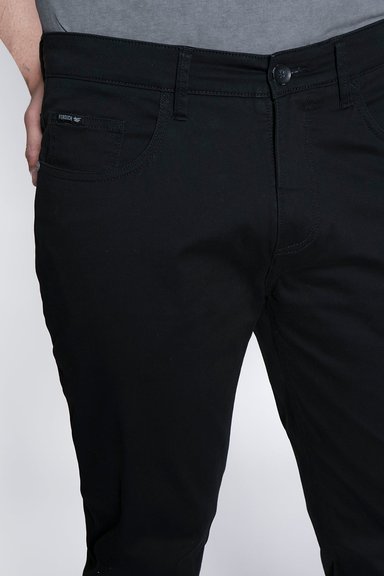 PANTALÓN ALGODÓN HOMBRE FEROUCH NEGRO 206009X0016 FIVE POCKET - 3