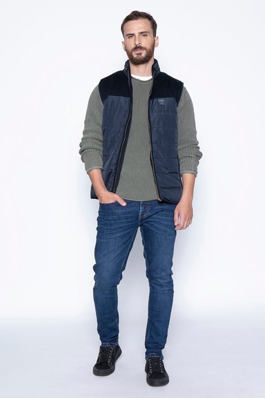 VEST SILVER F NAVY - 4