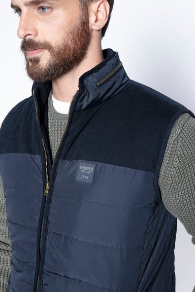 VEST SILVER F NAVY - 5