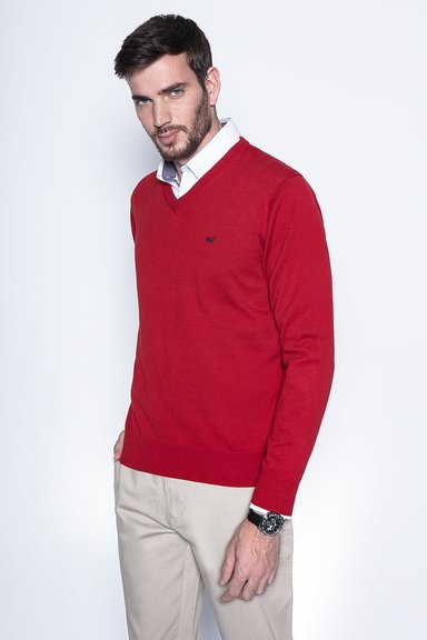 SWEATER RED SMART CASUAL L/S - 1