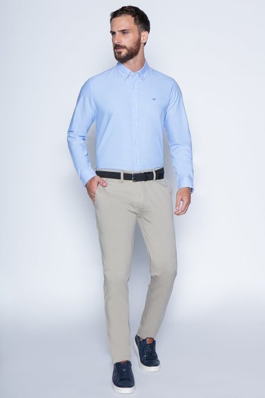 CAMISA SPORT OXFORD F BLUE - 4