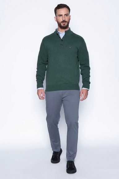 SWEATER BRISTOL SMART CASUAL L/S MILITARY - 4