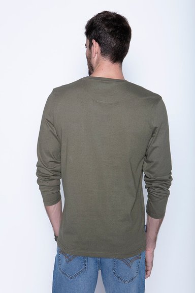 POLERA BÁSICA ML MILITARY - 2