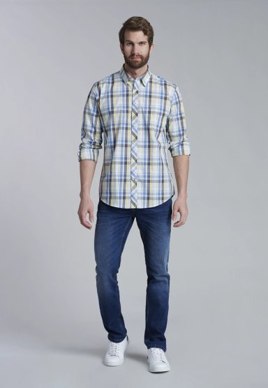CAMISA CHECK ORLANDO F YELLOW - 2