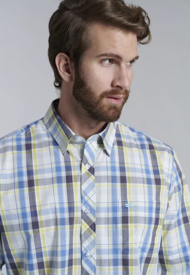 CAMISA CHECK ORLANDO F YELLOW - 3