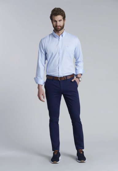 CAMISA SMART CASUAL OXFORD SKY - 2
