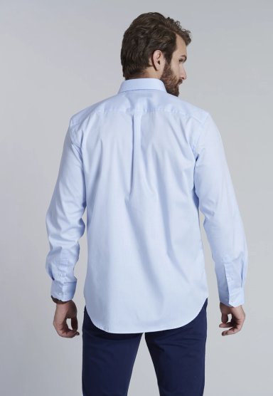 CAMISA SMART CASUAL OXFORD SKY - 4