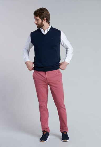 SWEATER SMART CASUAL W/O SLEEVE NAVY - 2
