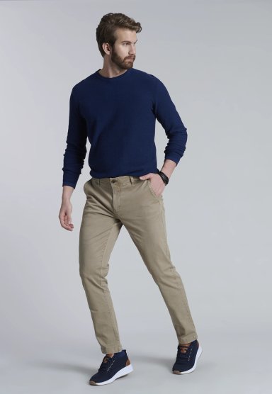 PANTALÓN ALGODÓN HOMBRE FEROUCH KHAKI 201313X0008 LOWELL F - 2
