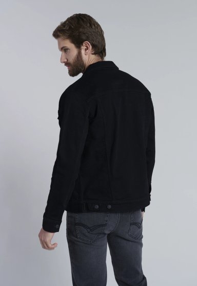 CHAQUETA BASICA DENIM FJ BLACK - 4