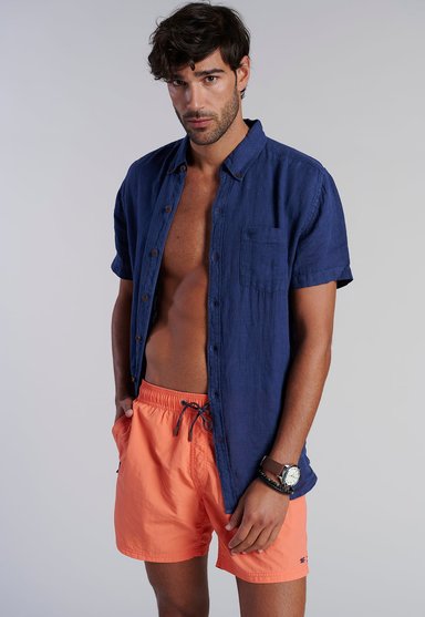 TRAJE DE BAÑO NYLON HOMBRE FEROUCH 463203Y0020 BASICO F CORAL - 5
