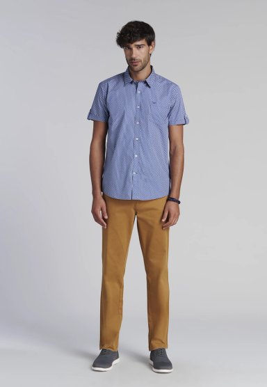 CAMISA ESTAMPADA ROMBO F BLUE - 2
