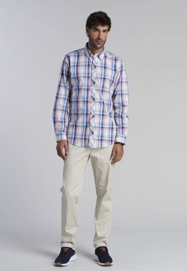 CAMISA CHECK ORLANDO F CORAL - 2