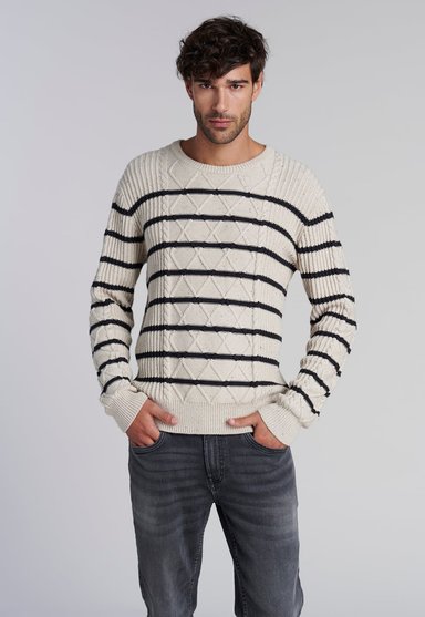 SWEATER PORTLAND F ECRU - 1