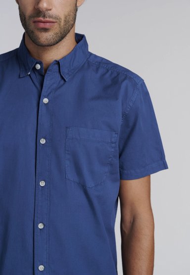 CAMISA GARMENT DYED FJ INDIGO - 3
