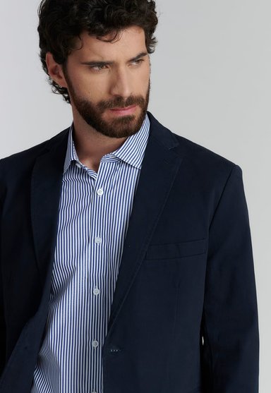 BLAZER ALGODÓN HOMBRE FEROUCH AZUL STANFORD F SMART CASUAL - 3